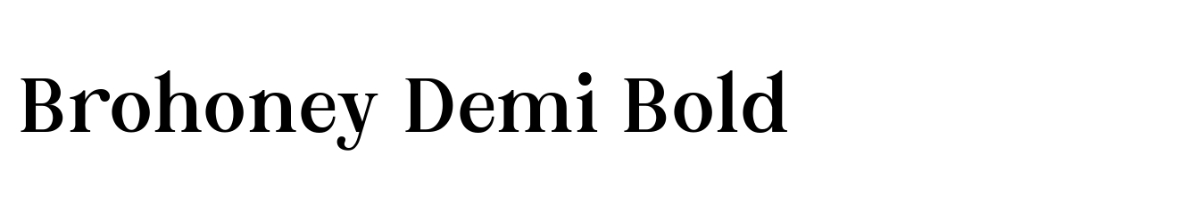 Brohoney Demi Bold